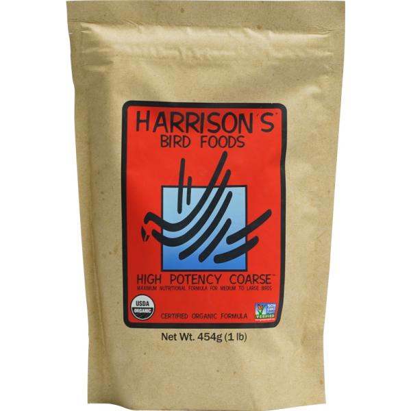 ハリソン(Harrison s) 鳥用ペレット ハイポテンシー コース(大粒) 454g Harrison's