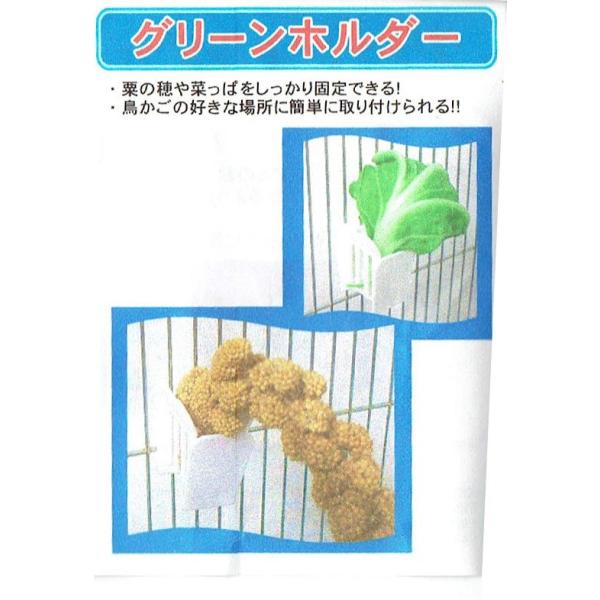HOEI(ホーエイ) グリーンホルダー 2個入 菜差し・粟穂入れ 黒瀬ペットフード 鳥のおやつ・シード