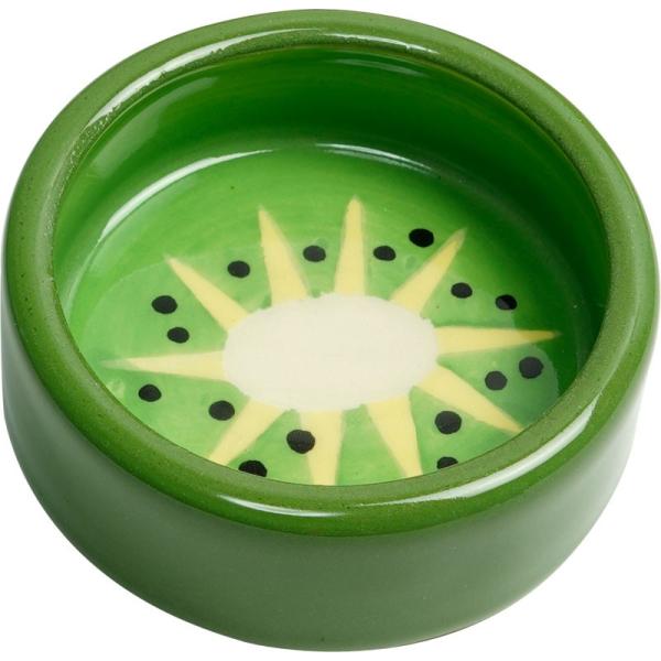 かわいい小動物用食器 フルーツのおさら キウイ 鳥用食器