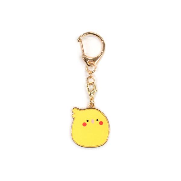 小鳥/インコ雑貨 kotori smile なごみ キーホルダー オカメインコ ルチノー
