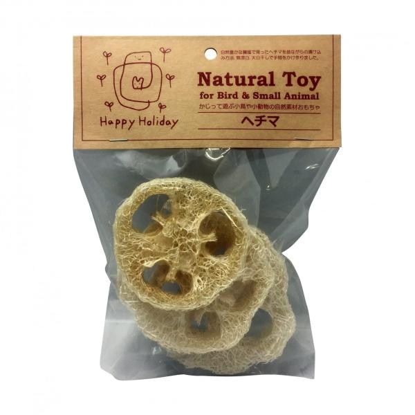 インコのおもちゃ Natural toy 国産無農薬 ヘチマ 輪切り３枚入り