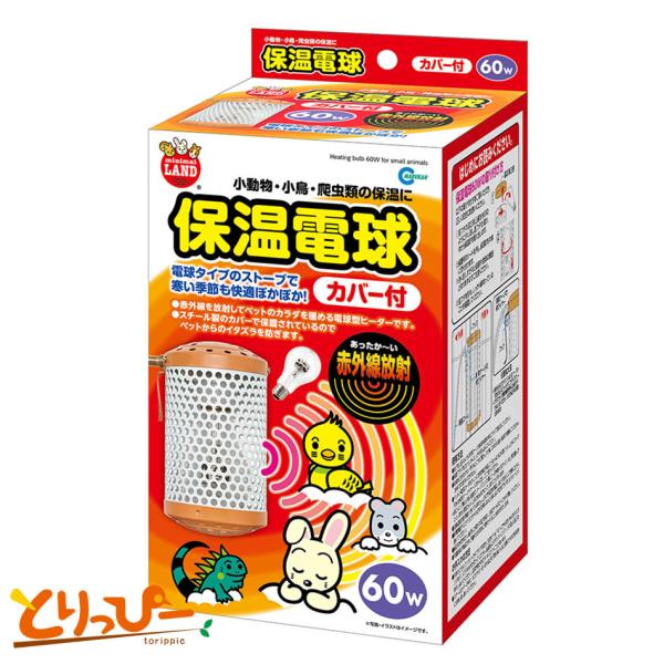 マルカン 保温電球 本体+電球セット 60W(HD-60C)ヒヨコ球・保温球 鳥用保温用品