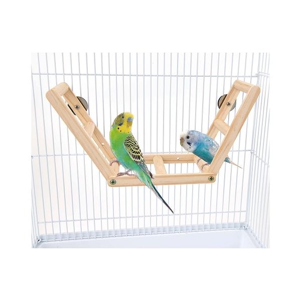 インコのおもちゃ バードパレス ３段ステップ（MB-433） マルカン インコのハシゴ、ステップ