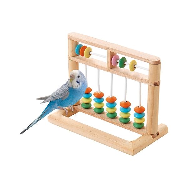 インコのおもちゃ バードカーニバル パチパチそろばん マルカン MB-442