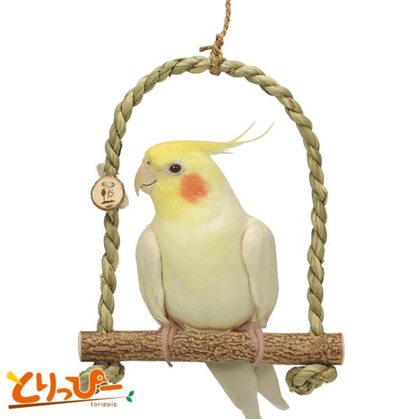 インコのおもちゃ SANKO ヘイヘイトイ ブランコＭ 金属不使用で安心 B177