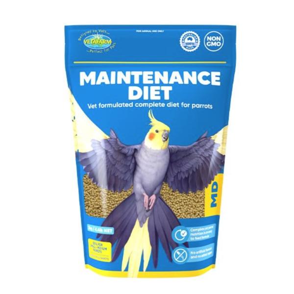 鳥用ペレット VETAFARM ベタファーム 総合栄養食 MD メンテナンスダイエットペレット(PPメンテナンス) 350g